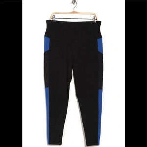 Yummie Rachel Leggings, Blue/Black, Large, NWT​